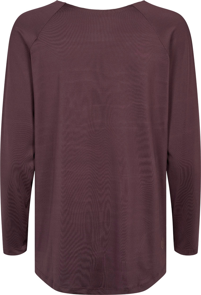 Boat Neck Langærmet Trænings T-shirt