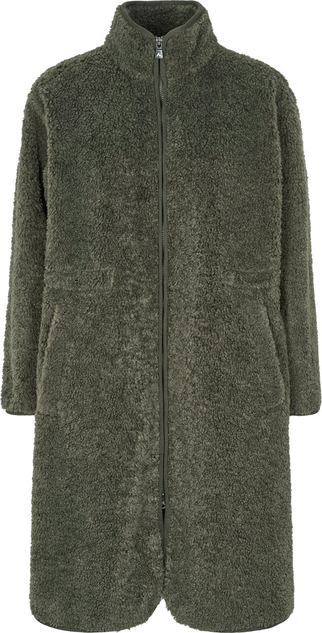 Edith Pile Lang Fleecejakke