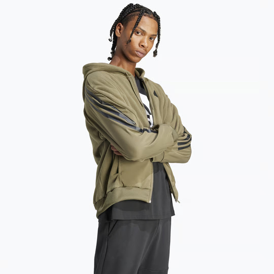 Future Icons 3-Stripes Full Zip Hættetrøje