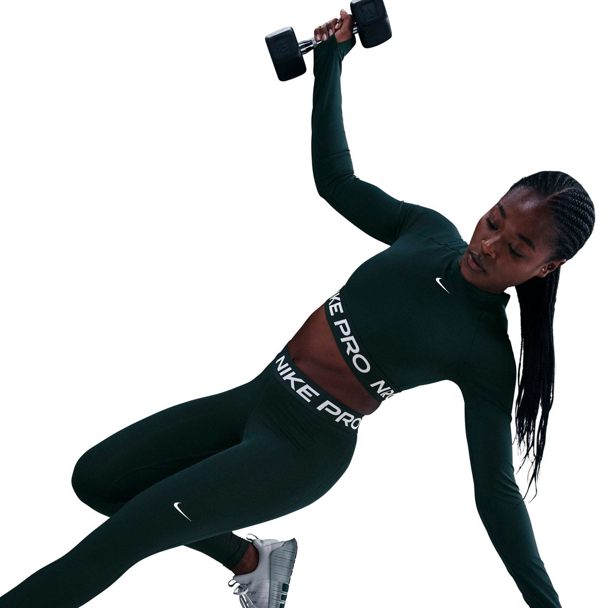 Pro Mid-Riss Mesh Tights