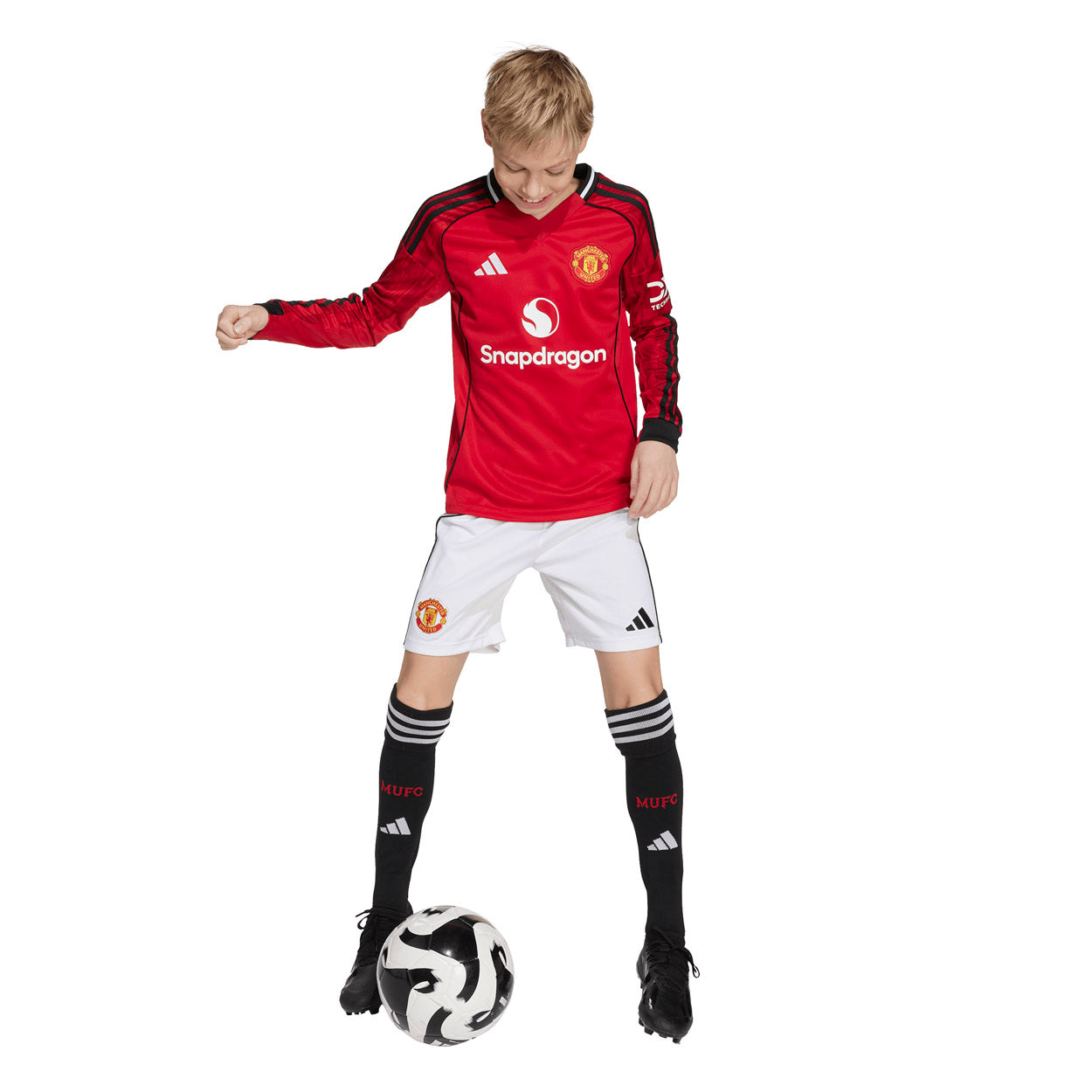 Manchester United 25/26 Hjemmebanetrøje Langærmet