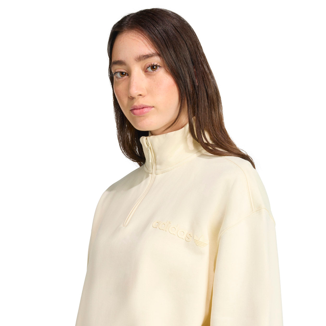 Linear Quarter-Zip Oversized Sweatshirt