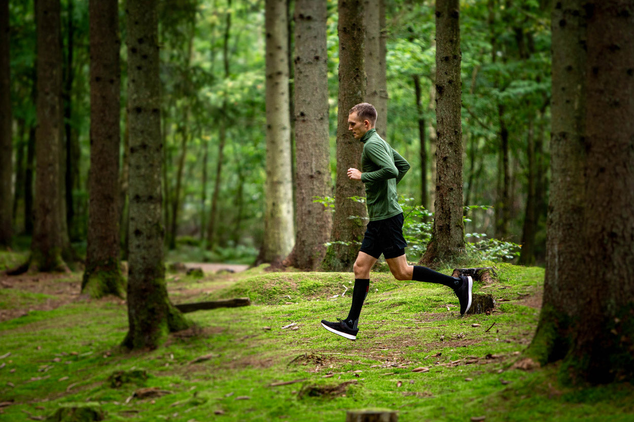 Merino Shin-Tech Grip løbestrømper