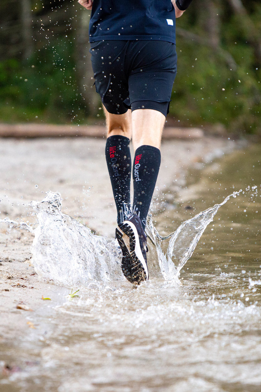 Merino Shin-Tech Grip løbestrømper