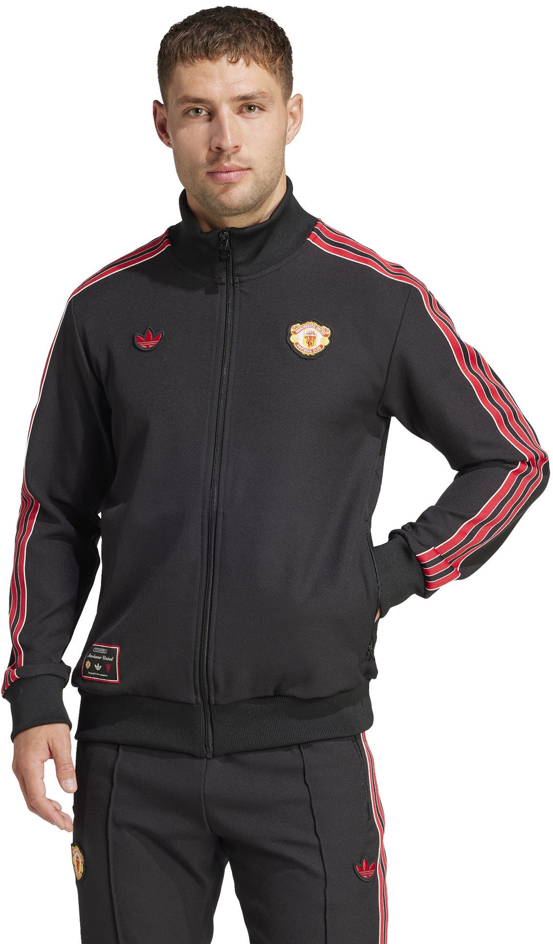 Køb Adidas Manchester United Full Zip Sweatshirt | Hurtig Levering