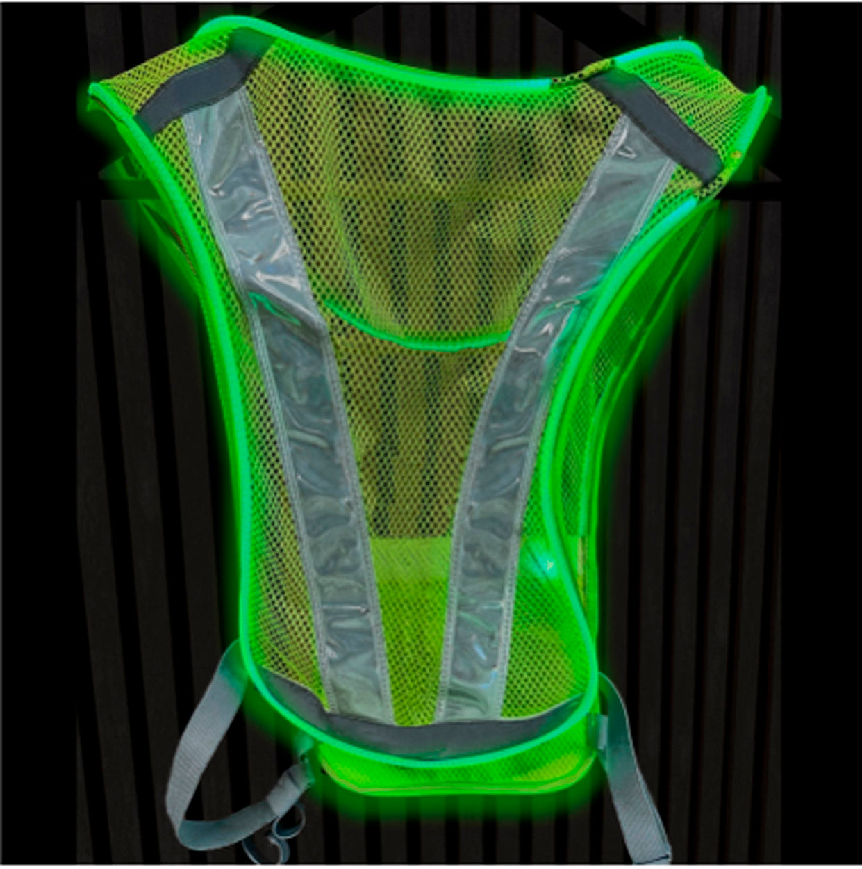 Løbevest med LED Lys.