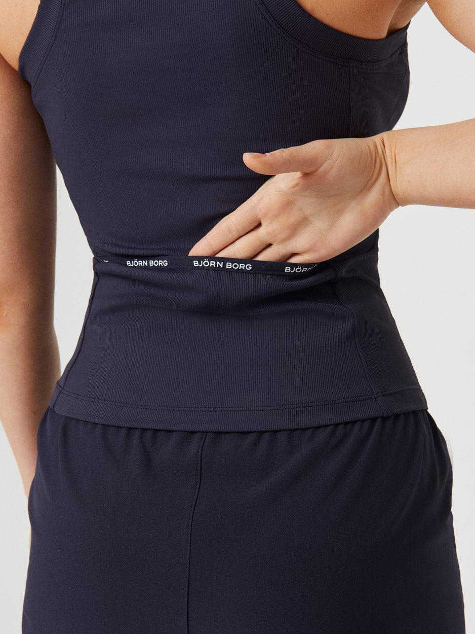 Ace Rib Tank Pocket top