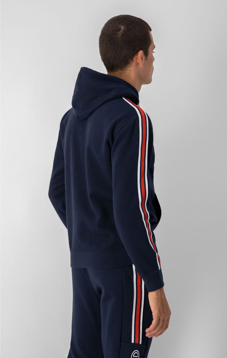 Contrast Side Details Fleece hættetrøje