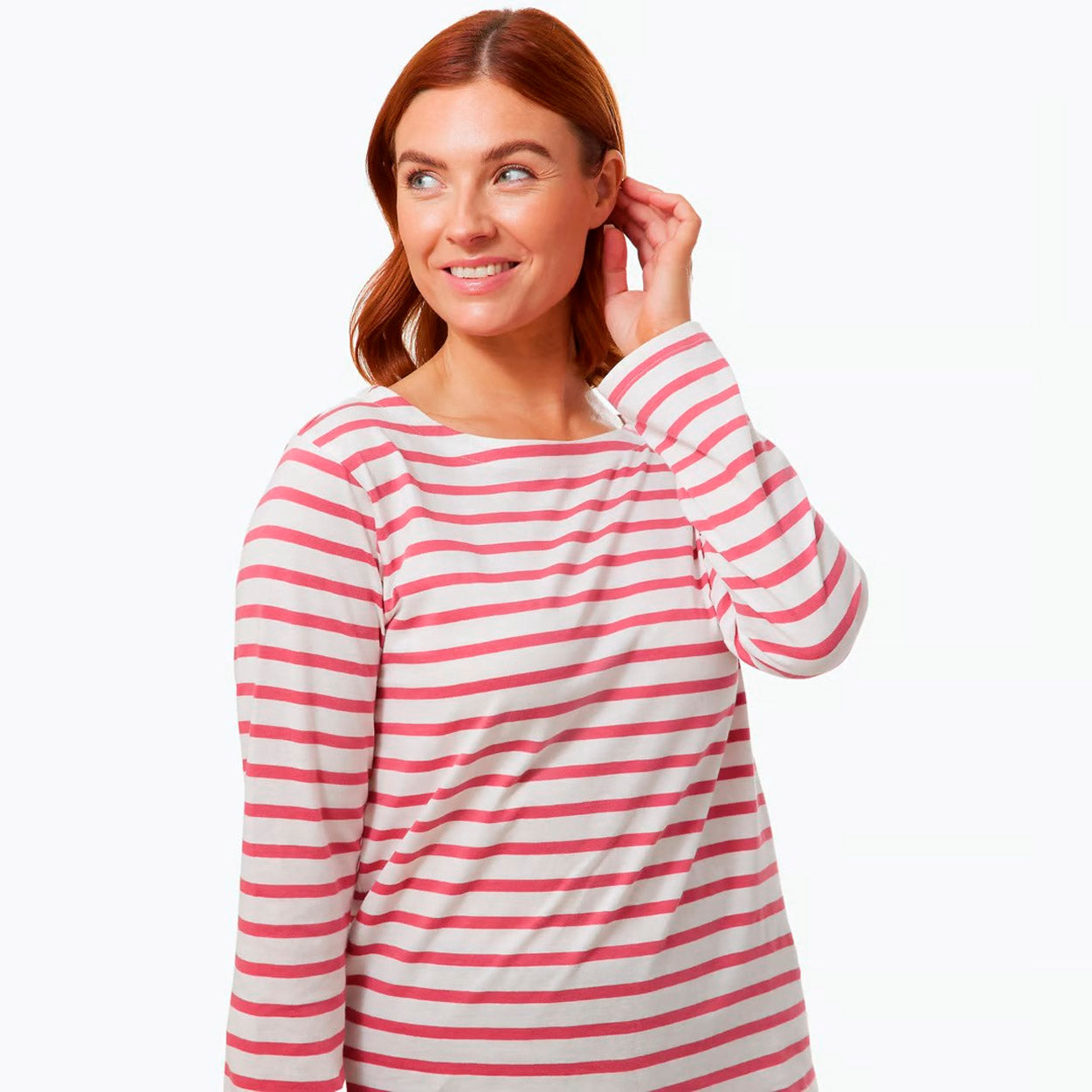 Rosa Langærmet T-shirt