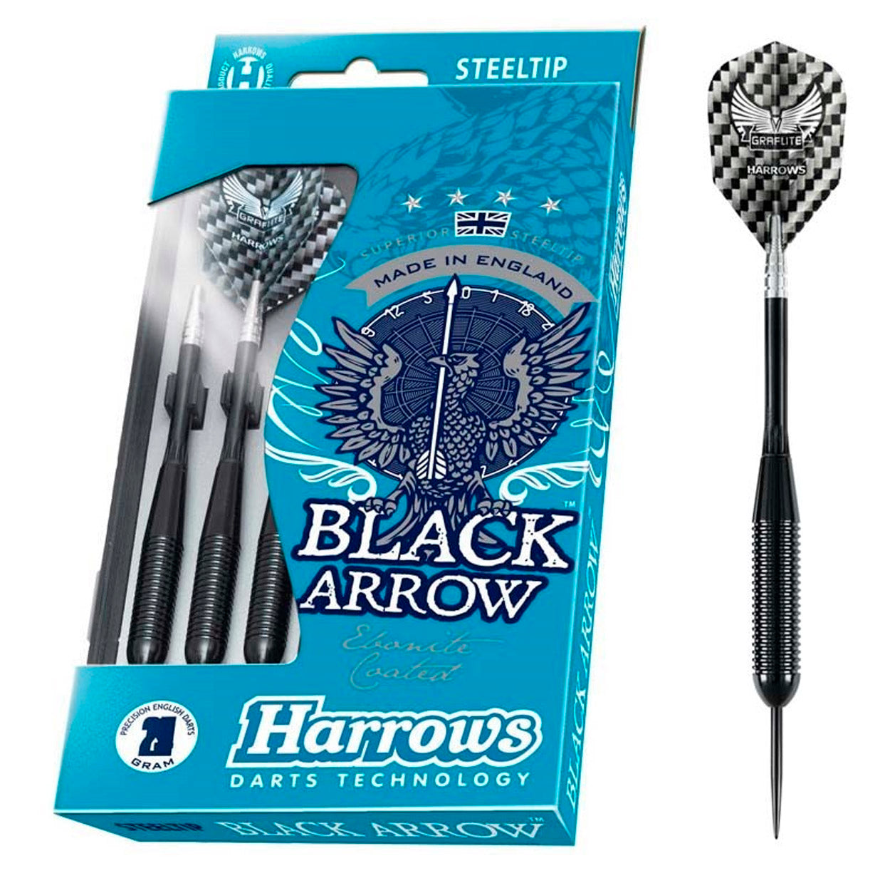 BLACK ARROW STEELTIP BRASS DART PIL