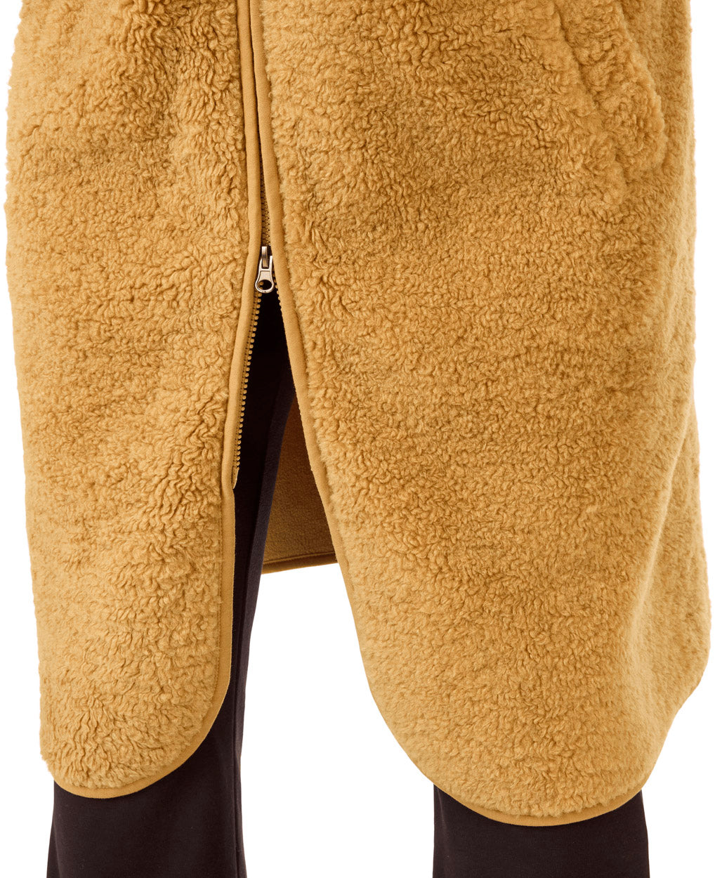 Edith Pile Lang Fleecejakke