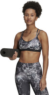 Yoga Essentials Studio Light-Support Allover Print sports bh fra Adidas