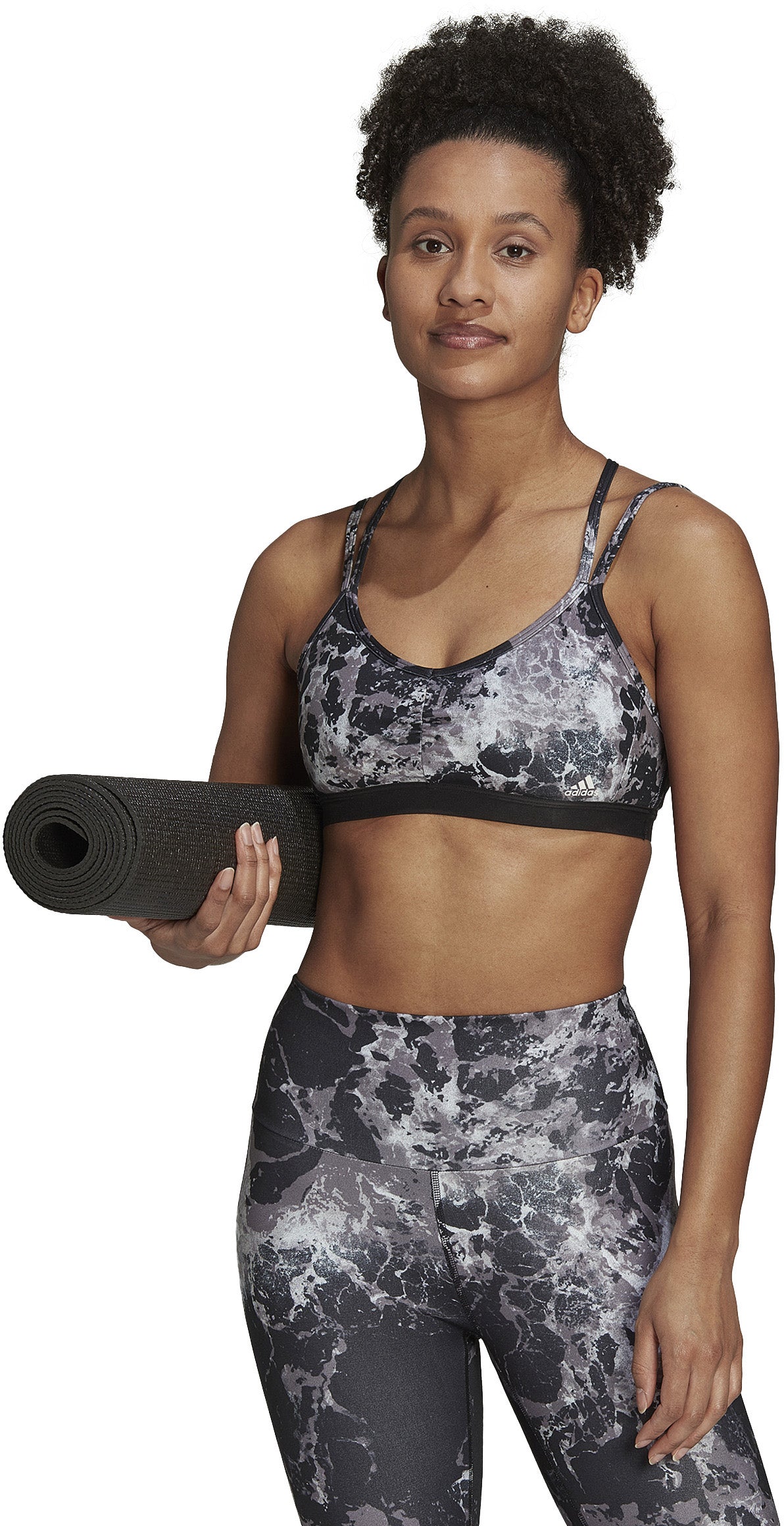 Yoga Essentials Studio Light-Support Allover Print sports bh