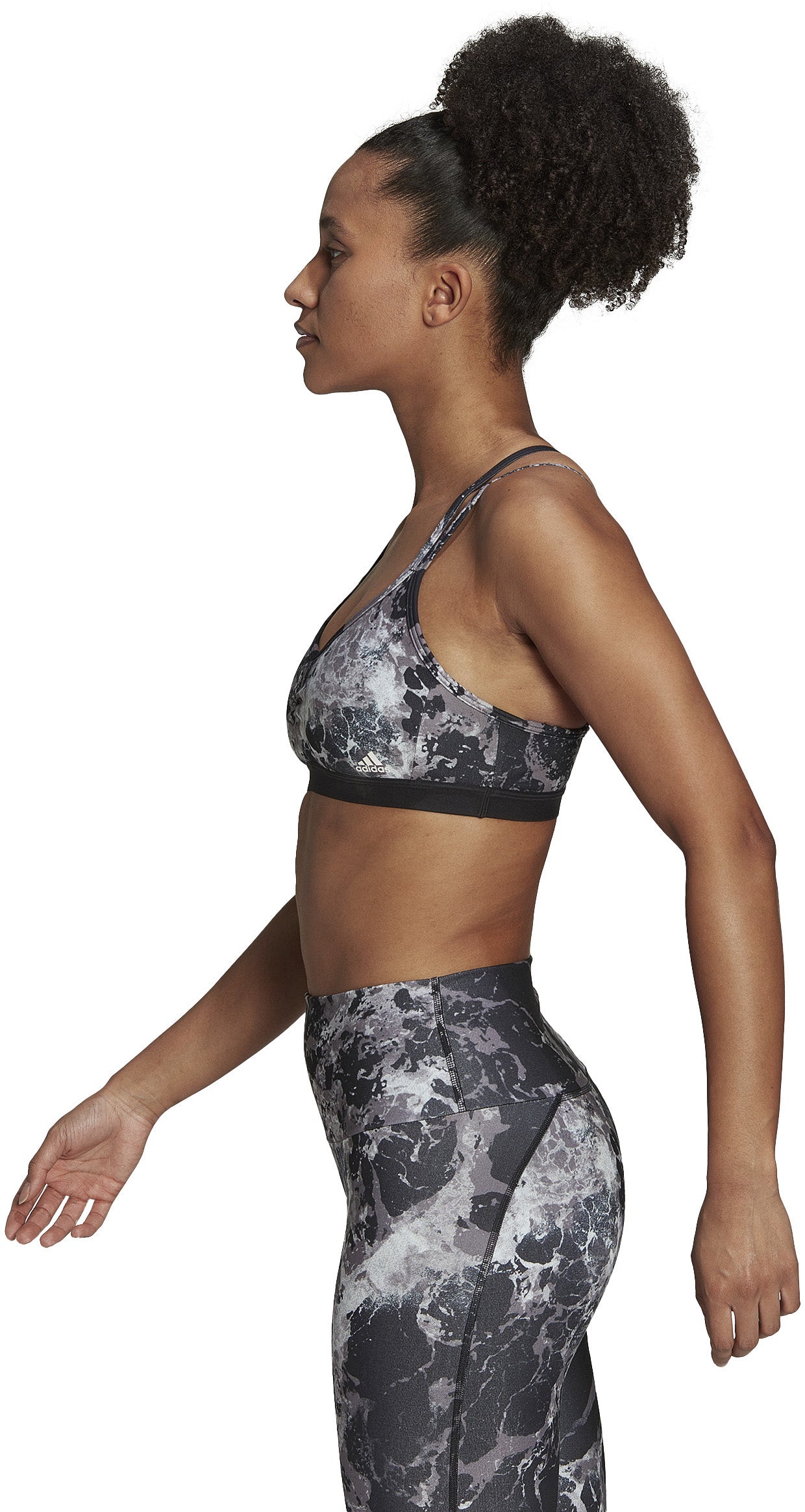 Yoga Essentials Studio Light-Support Allover Print sports bh