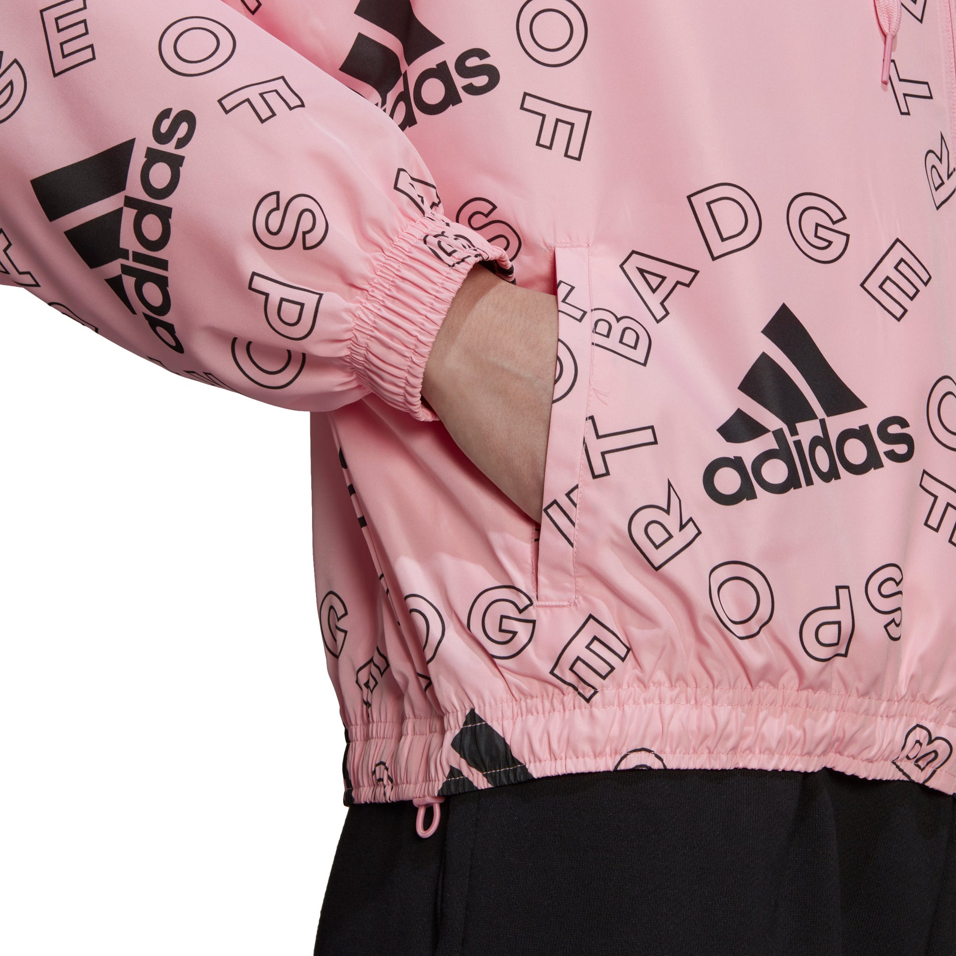 Essentials Logo Allover Print vindjakke