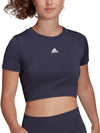 AEROKNIT Seamless Fitted Cropped trænings T-shirt fra Adidas