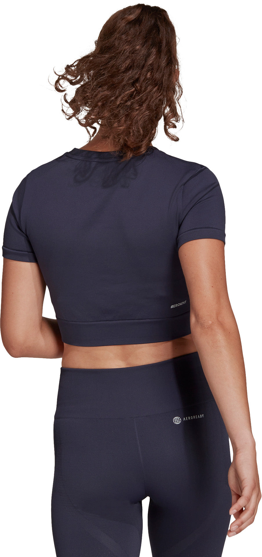 AEROKNIT Seamless Fitted Cropped trænings T-shirt