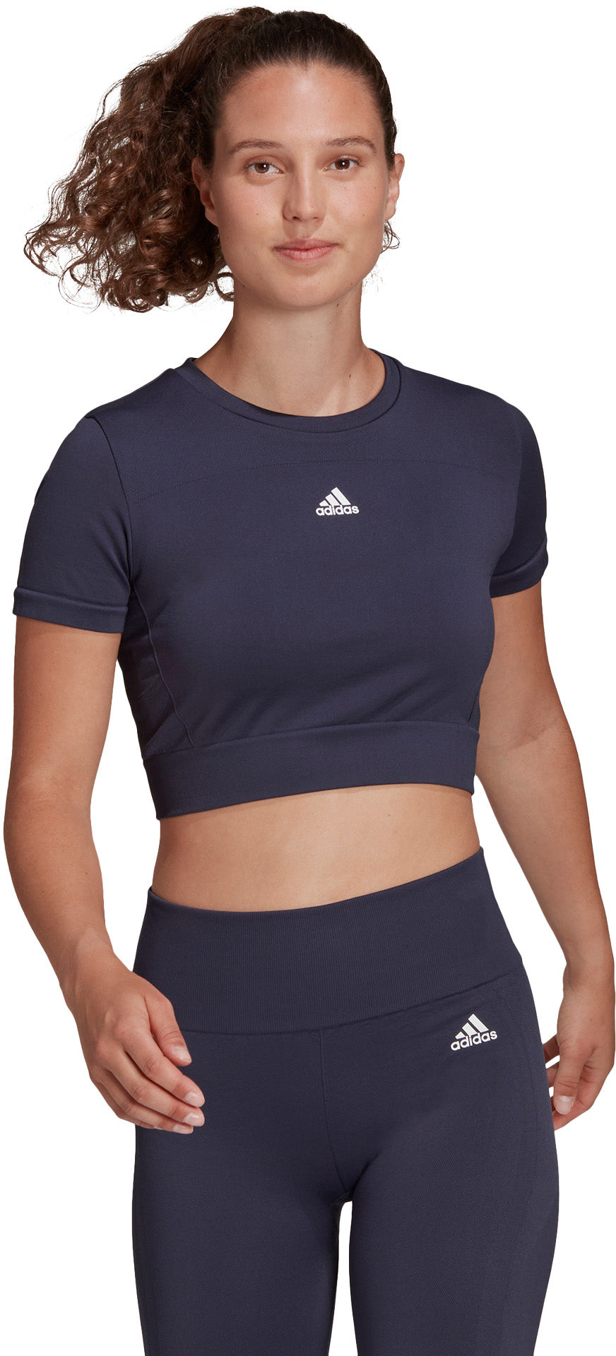 AEROKNIT Seamless Fitted Cropped trænings T-shirt