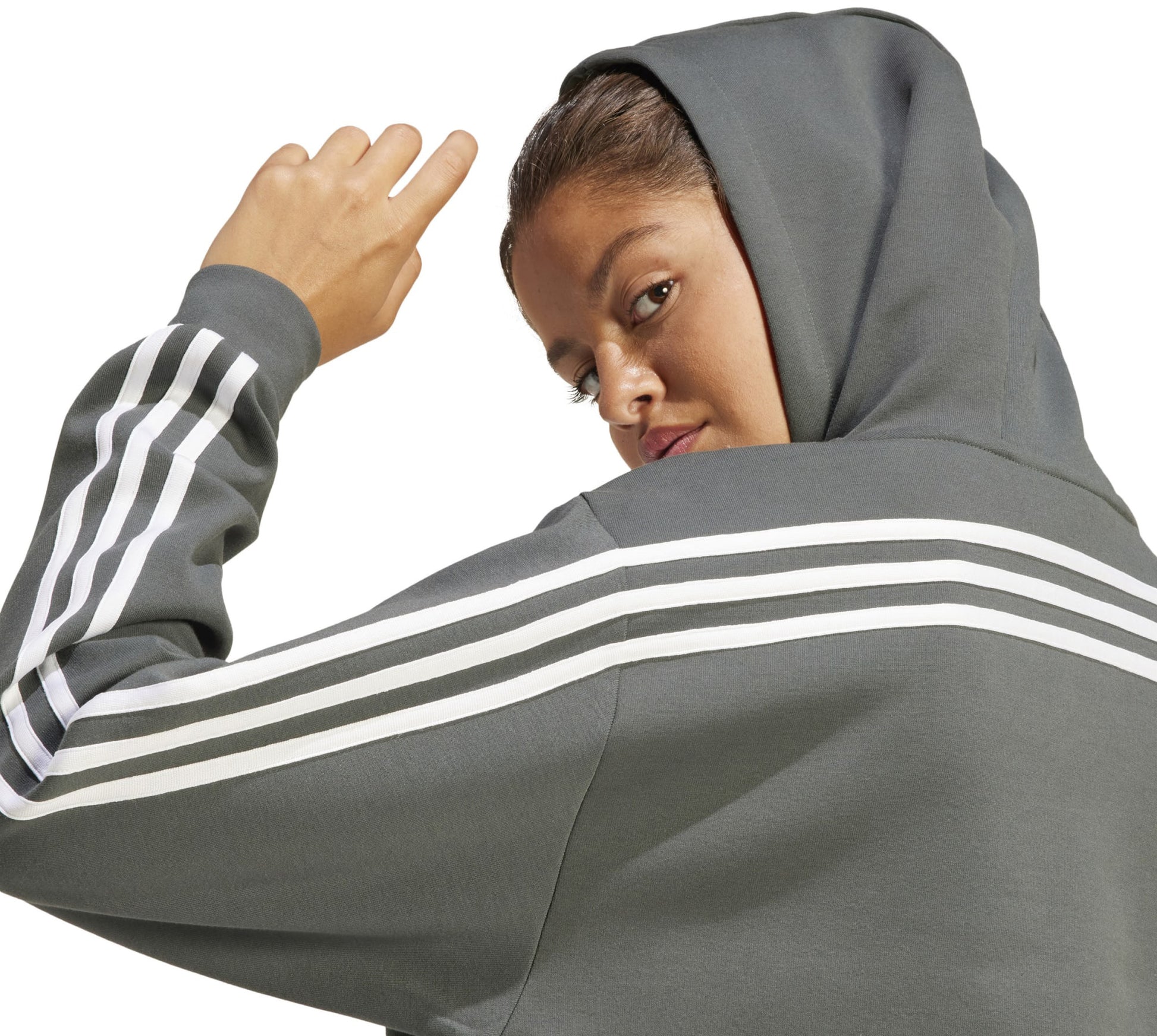 Future Icons 3-Stripes Full Zip hættetrøje