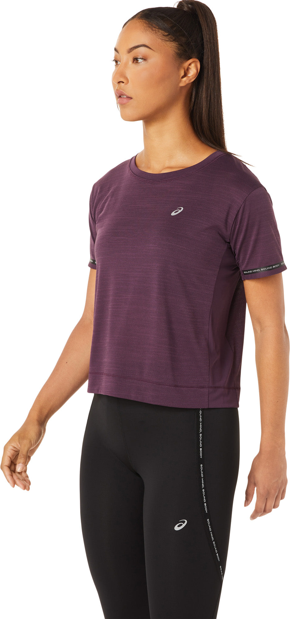 Race Crop løbe T-shirt