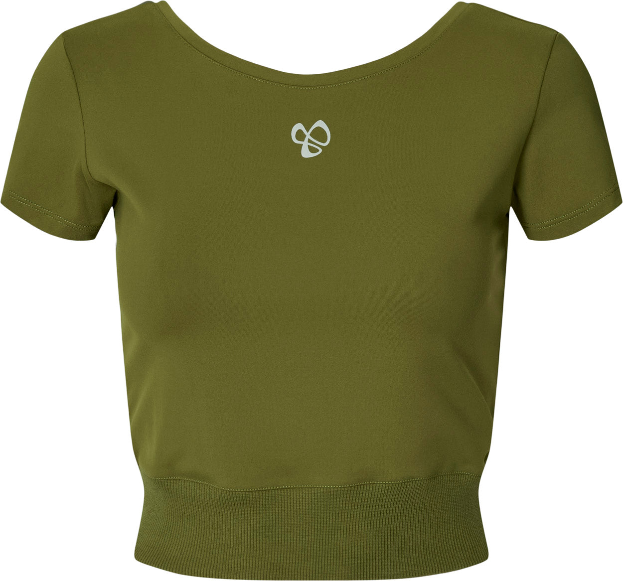 Ribbed Waist Crop T-shirt