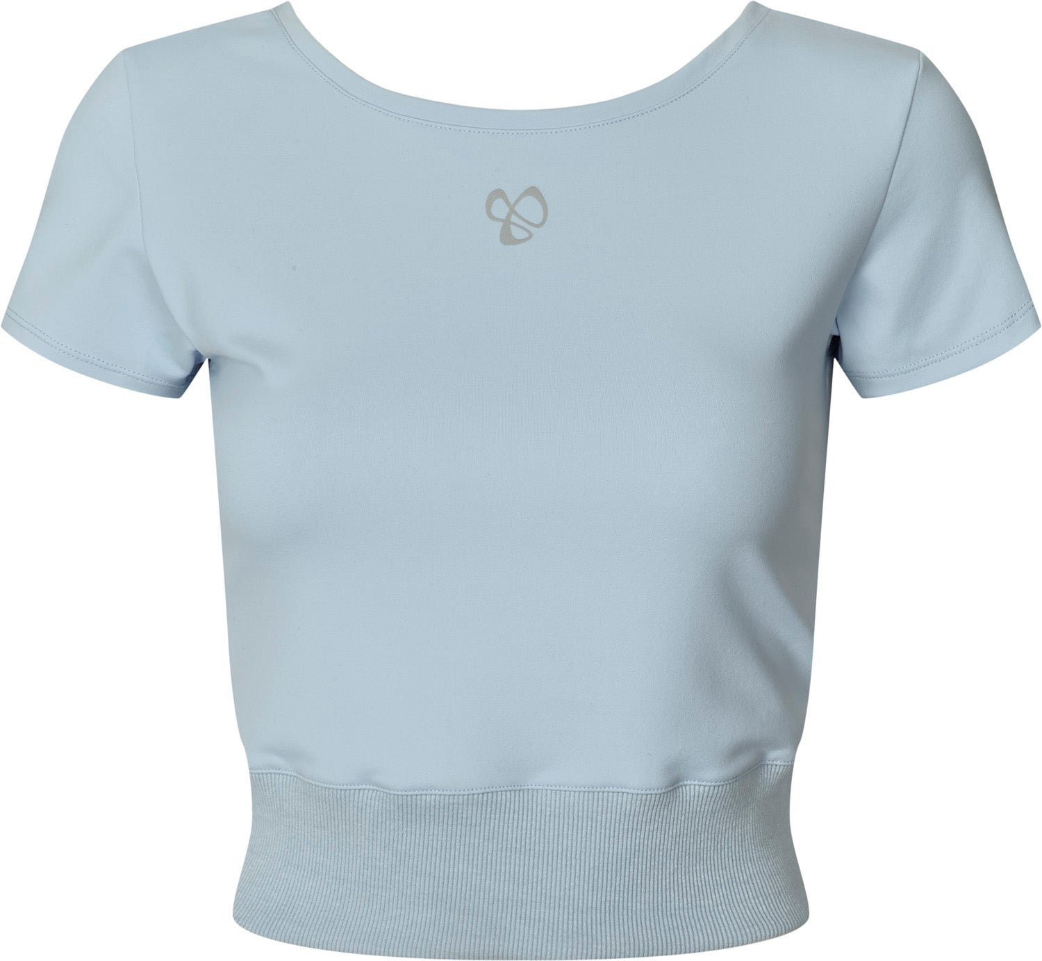 Ribbed Waist Crop T-shirt