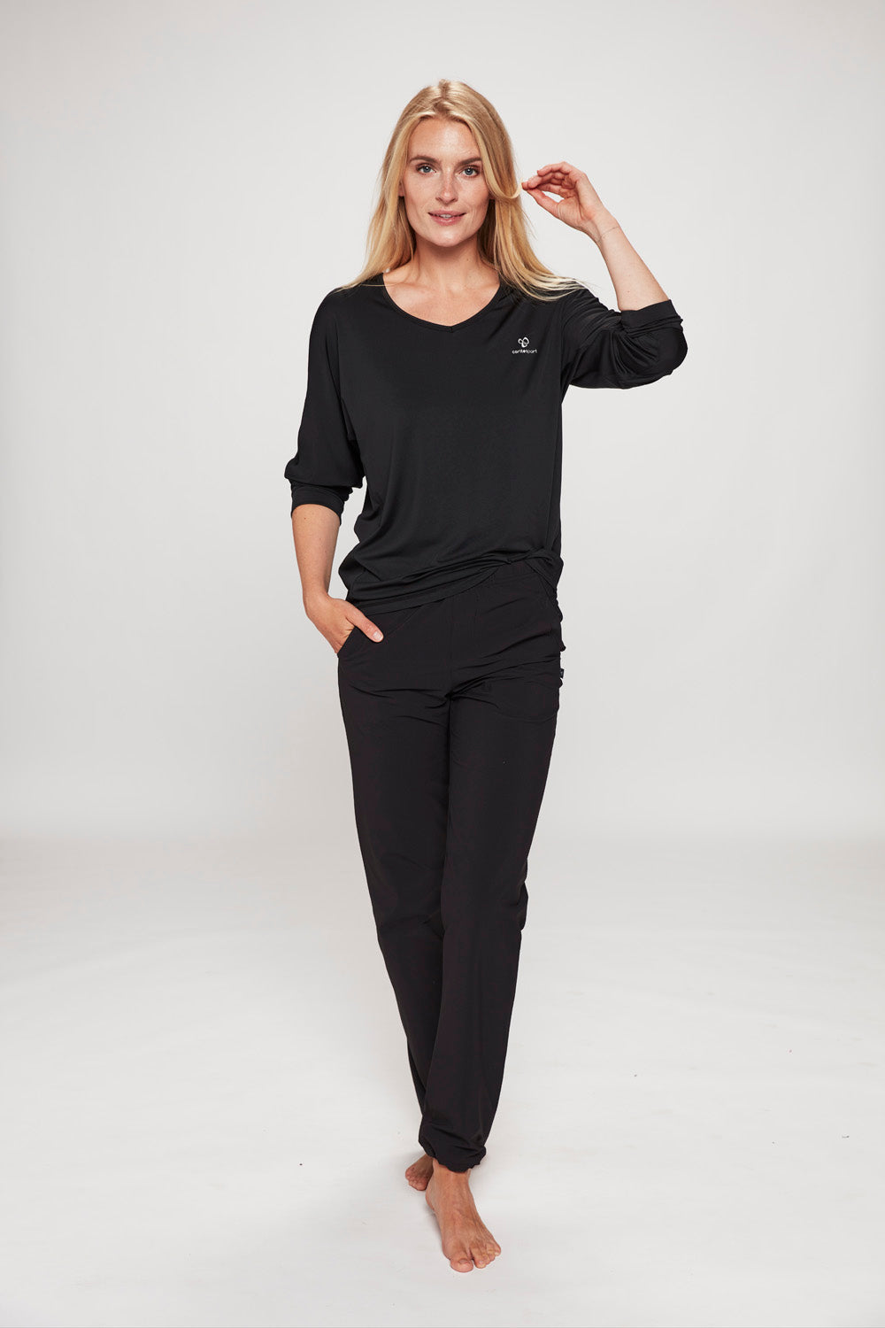 Heidi trænings T-shirt m. 3/4 ærmer