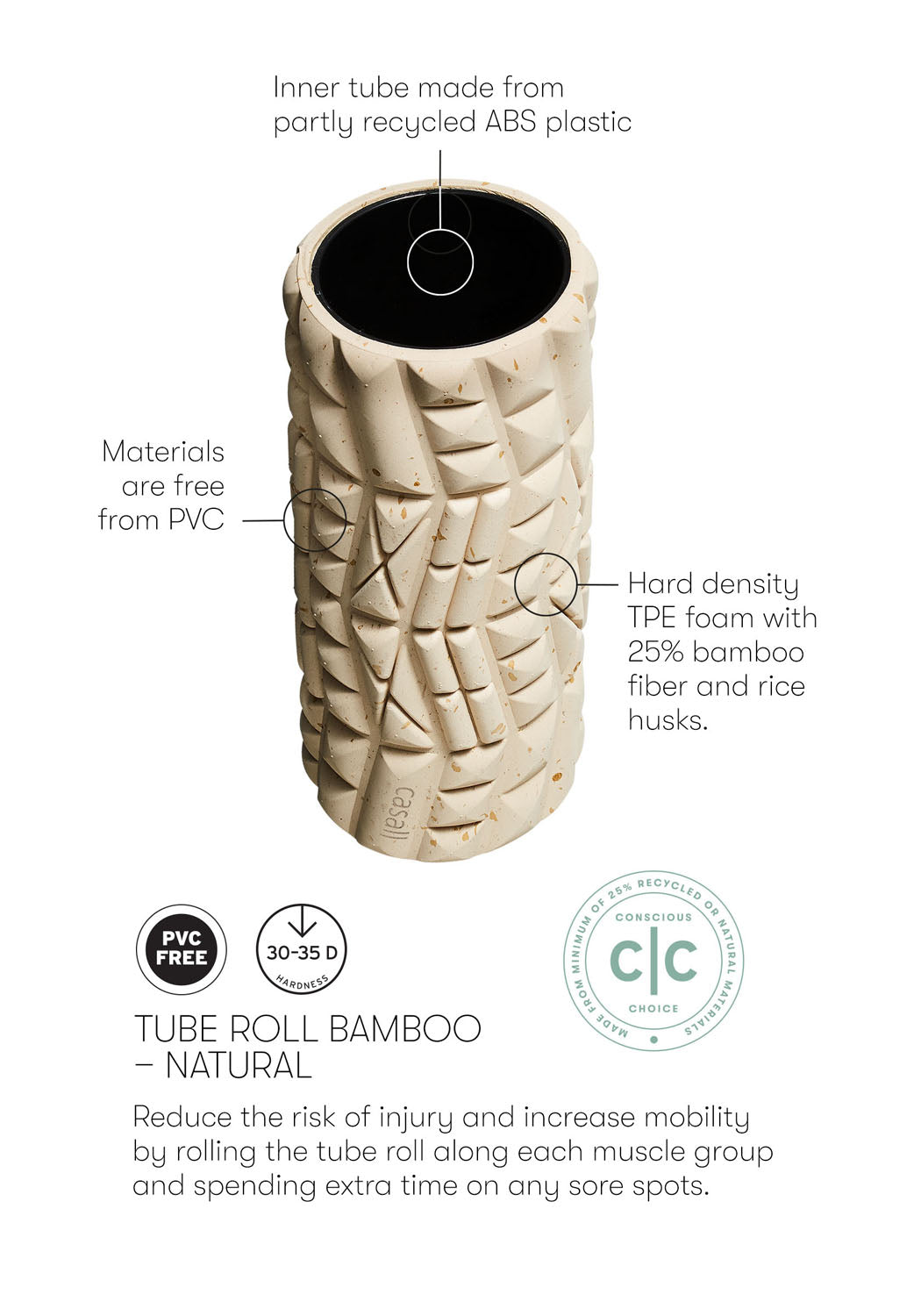 Foam Roller, bambus