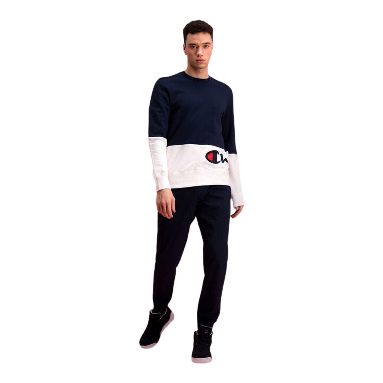 Colour Block Wraparound Logo sweatshirt