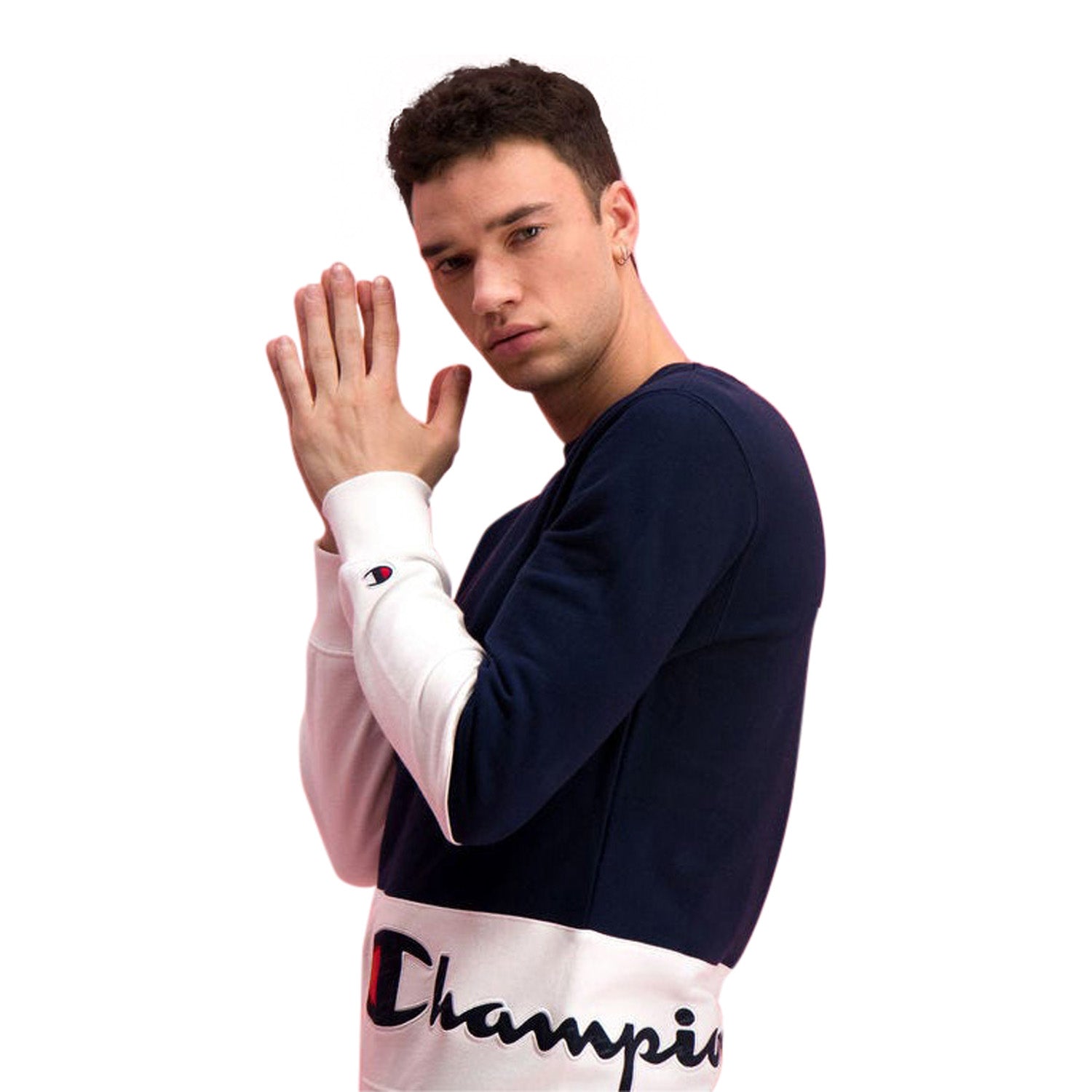 Colour Block Wraparound Logo sweatshirt