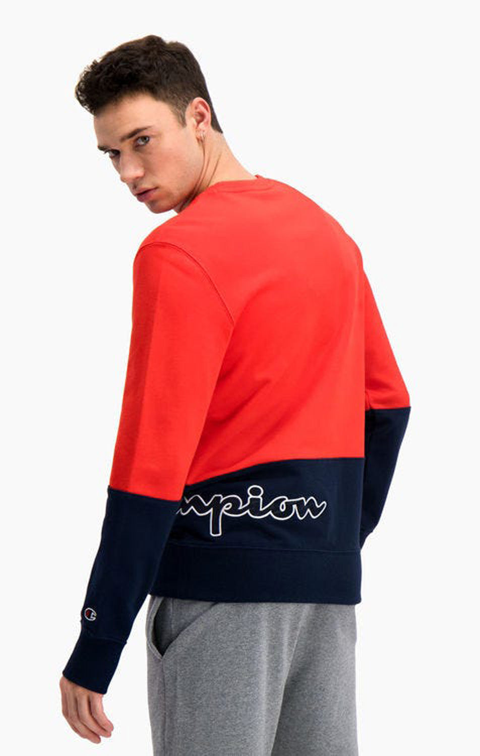 Colour Block Wraparound Logo sweatshirt