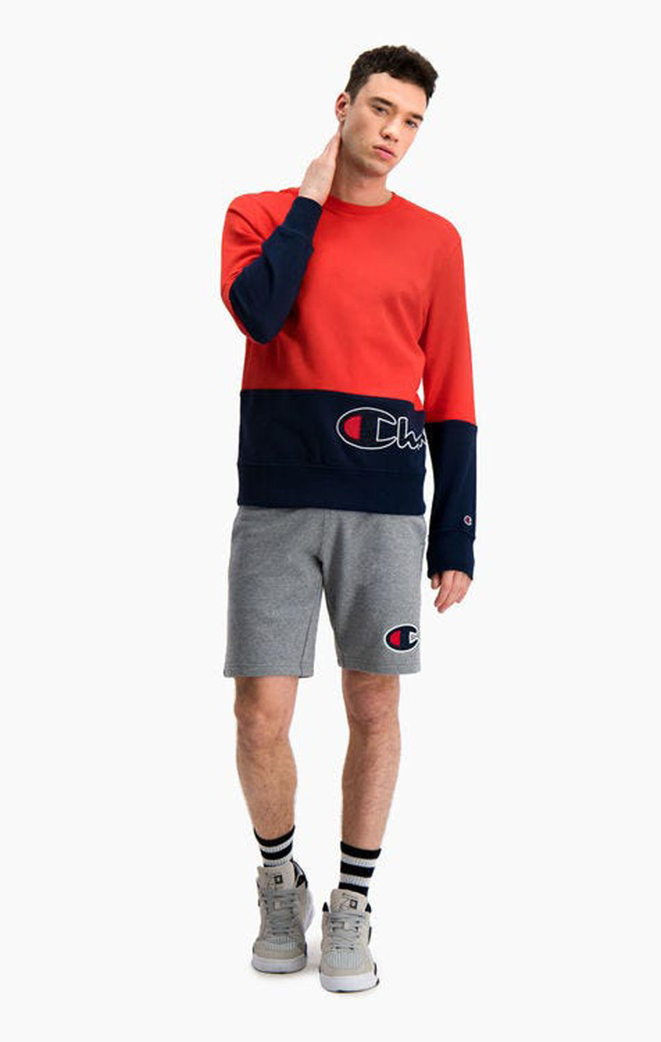 Colour Block Wraparound Logo sweatshirt