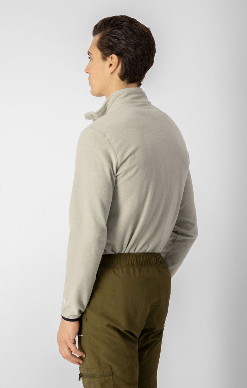 Half Zip-Up Script Logo Fleece sweatshirt