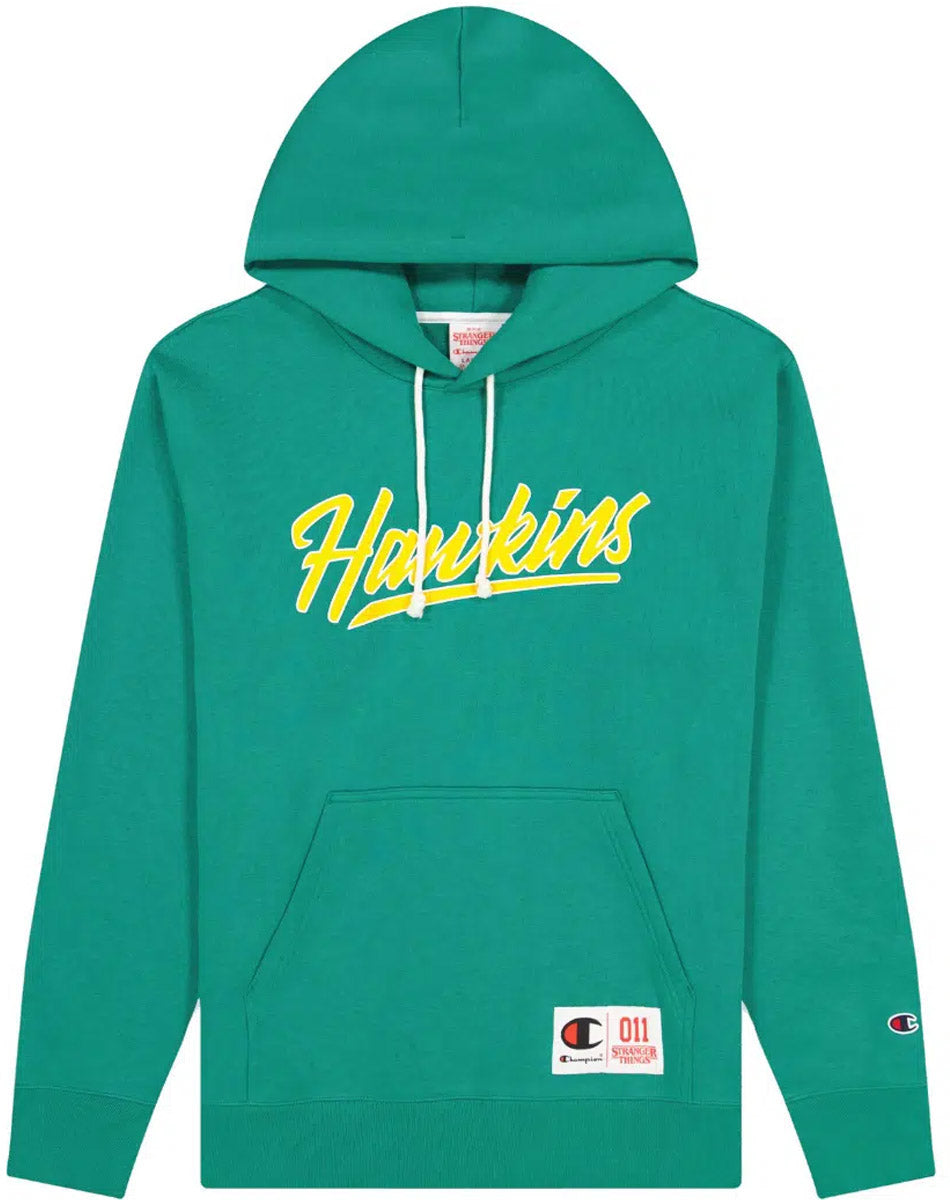 Champion X Stranger Things Hawkins hættetrøje