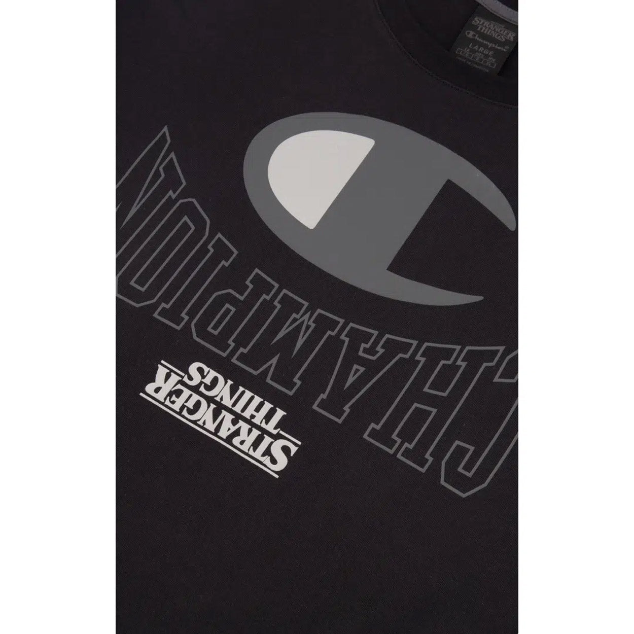 Champion X Stranger Things Logo T-shirt