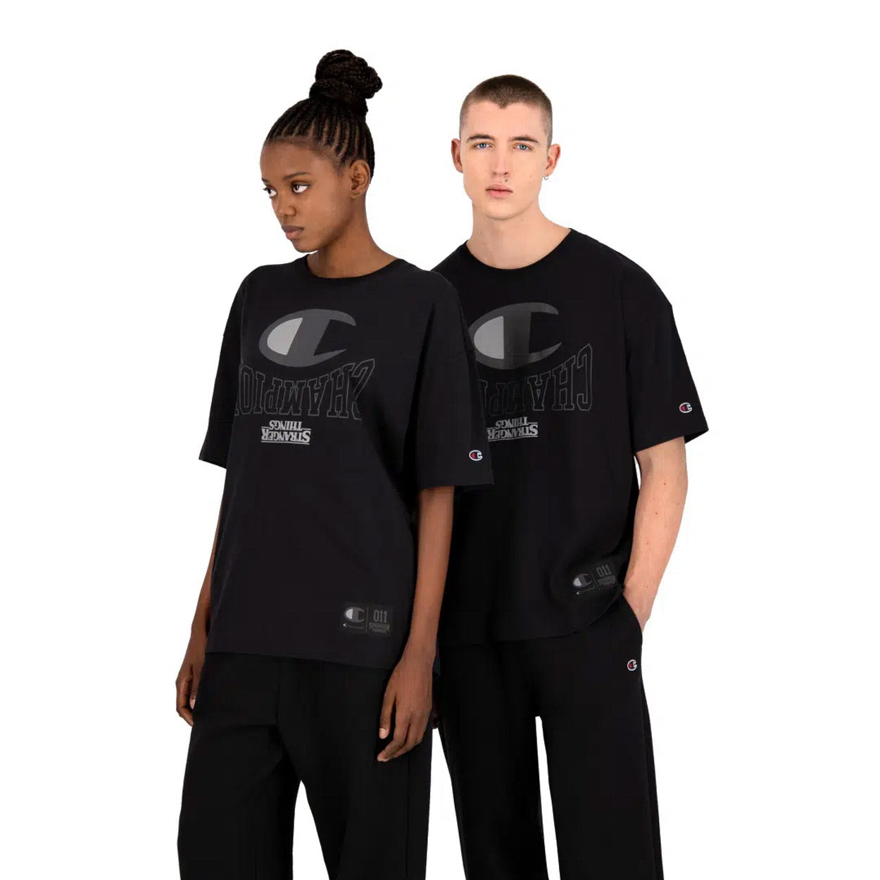 Champion X Stranger Things Logo T-shirt