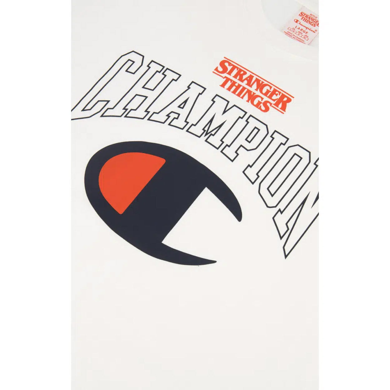 Champion X Stranger Things Logo T-shirt