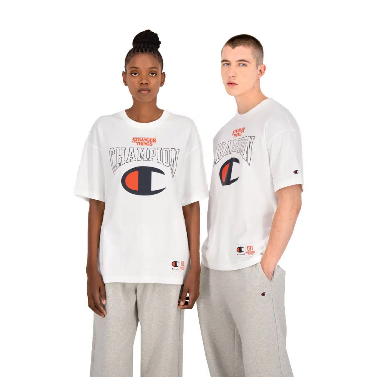 Champion X Stranger Things Logo T-shirt