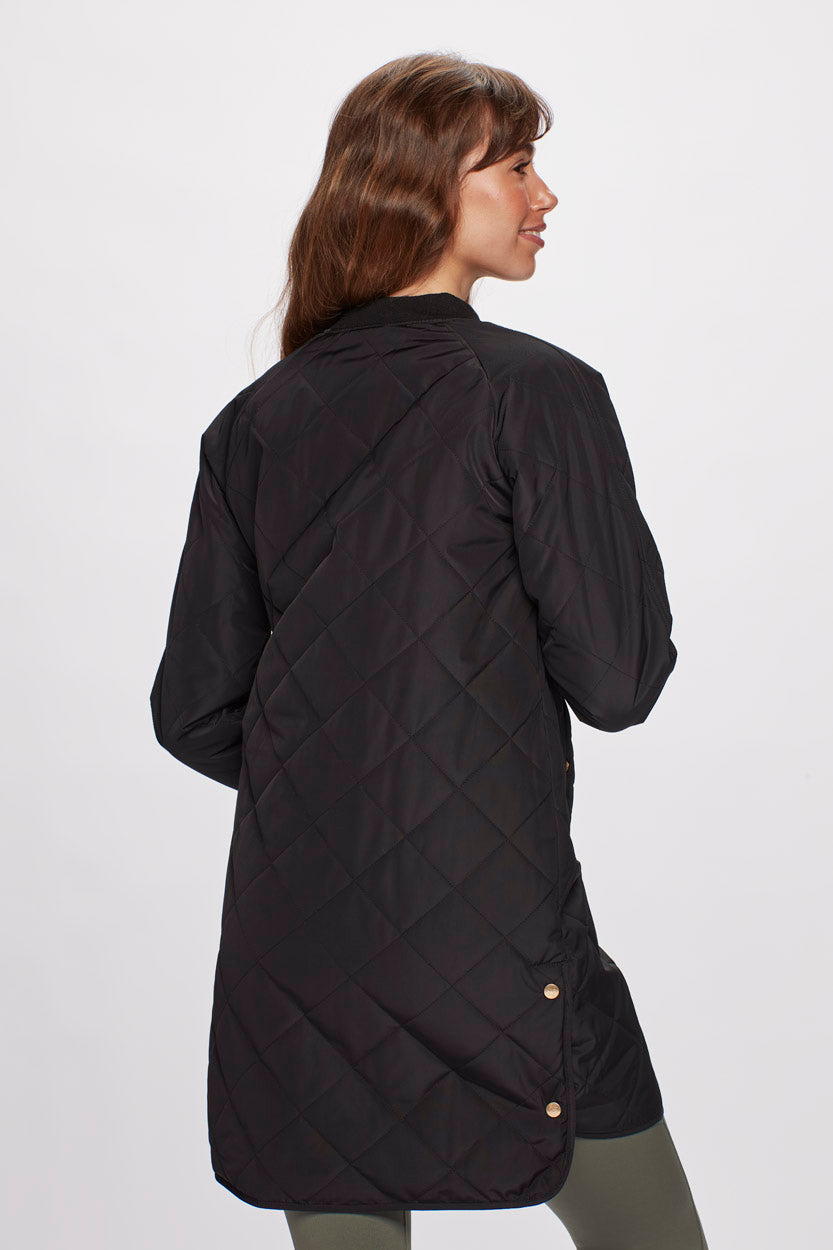 Rubina Quilted lang overgangsjakke