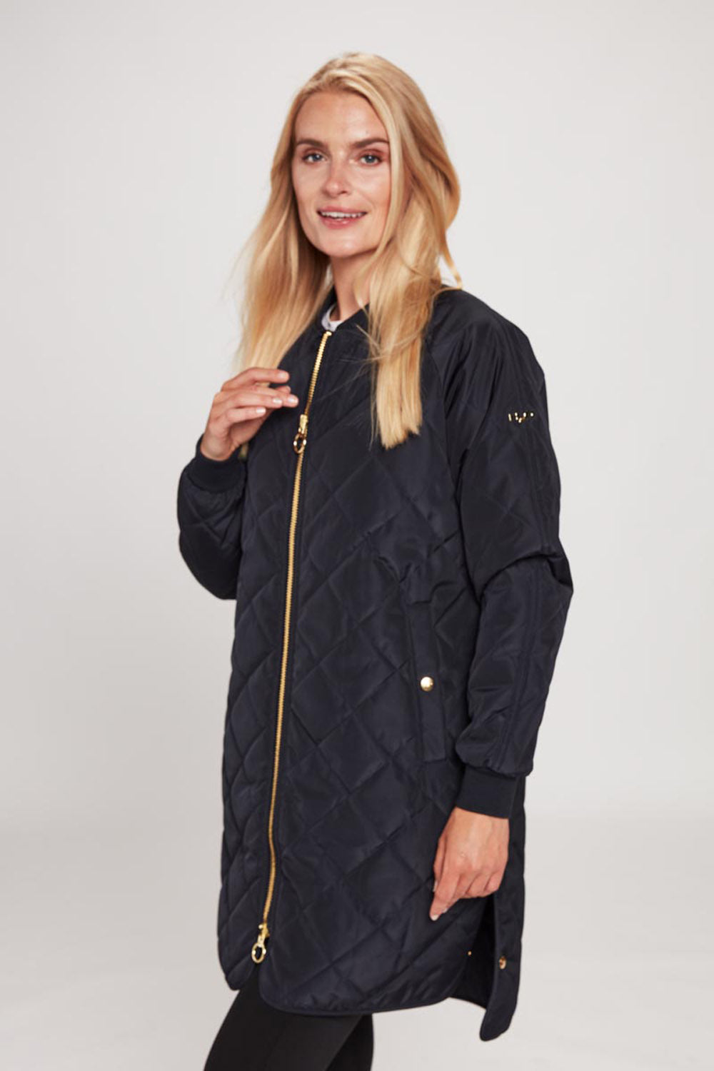 Rubina Quilted lang overgangsjakke