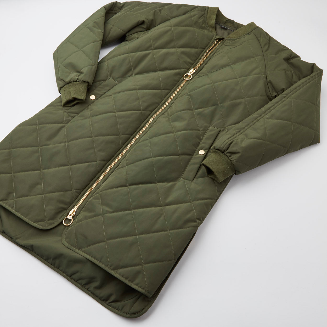 Rubina Quilted lang overgangsjakke