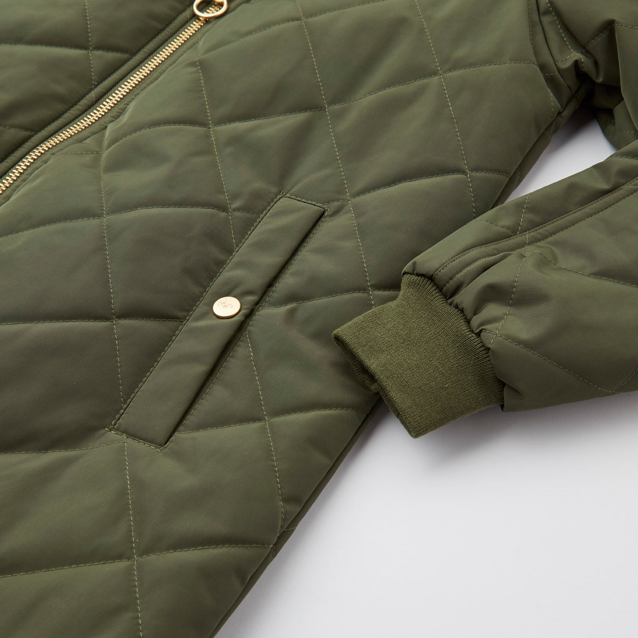 Rubina Quilted lang overgangsjakke