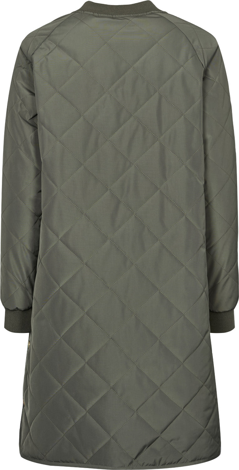 Rubina Quilted lang overgangsjakke