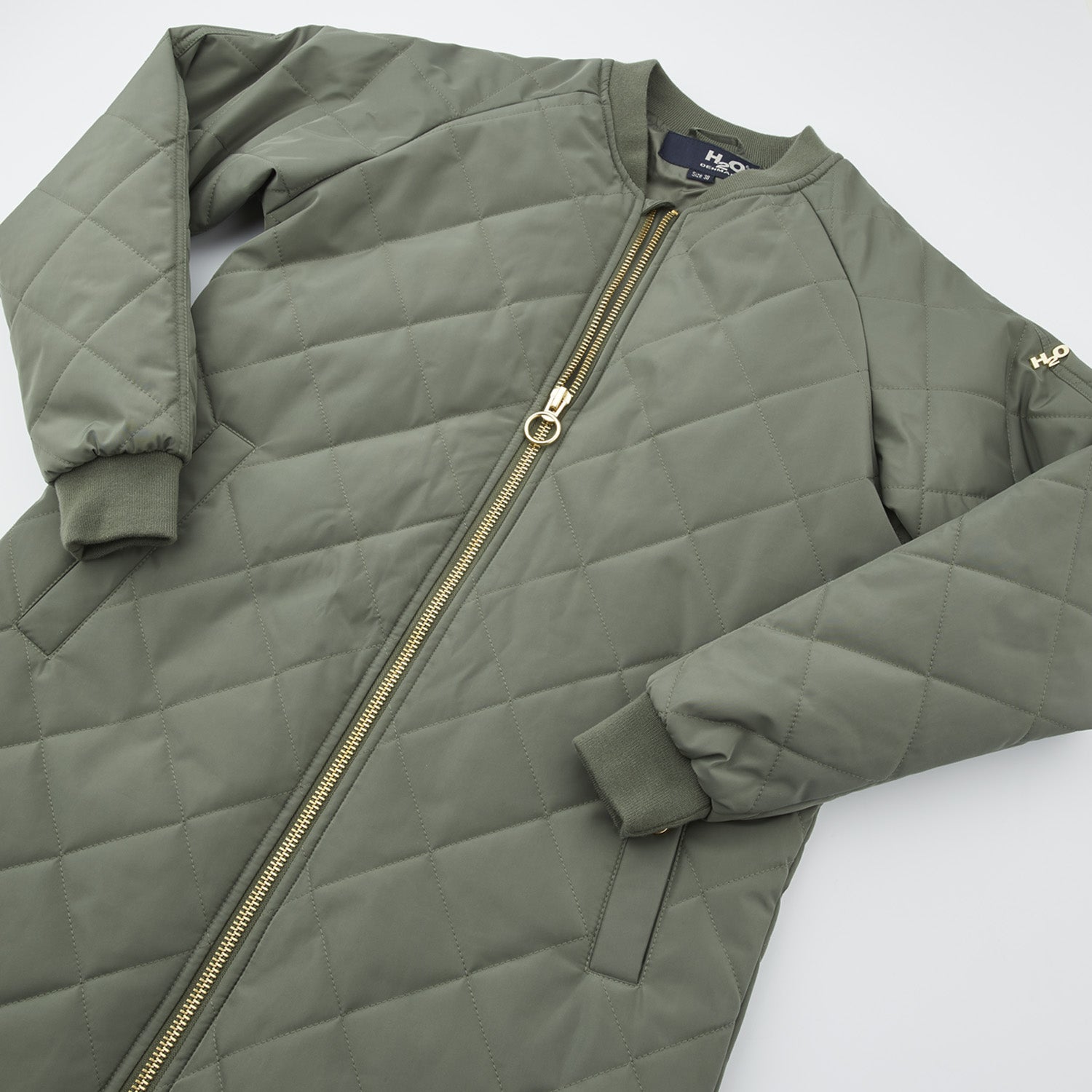 Rubina Quilted lang overgangsjakke