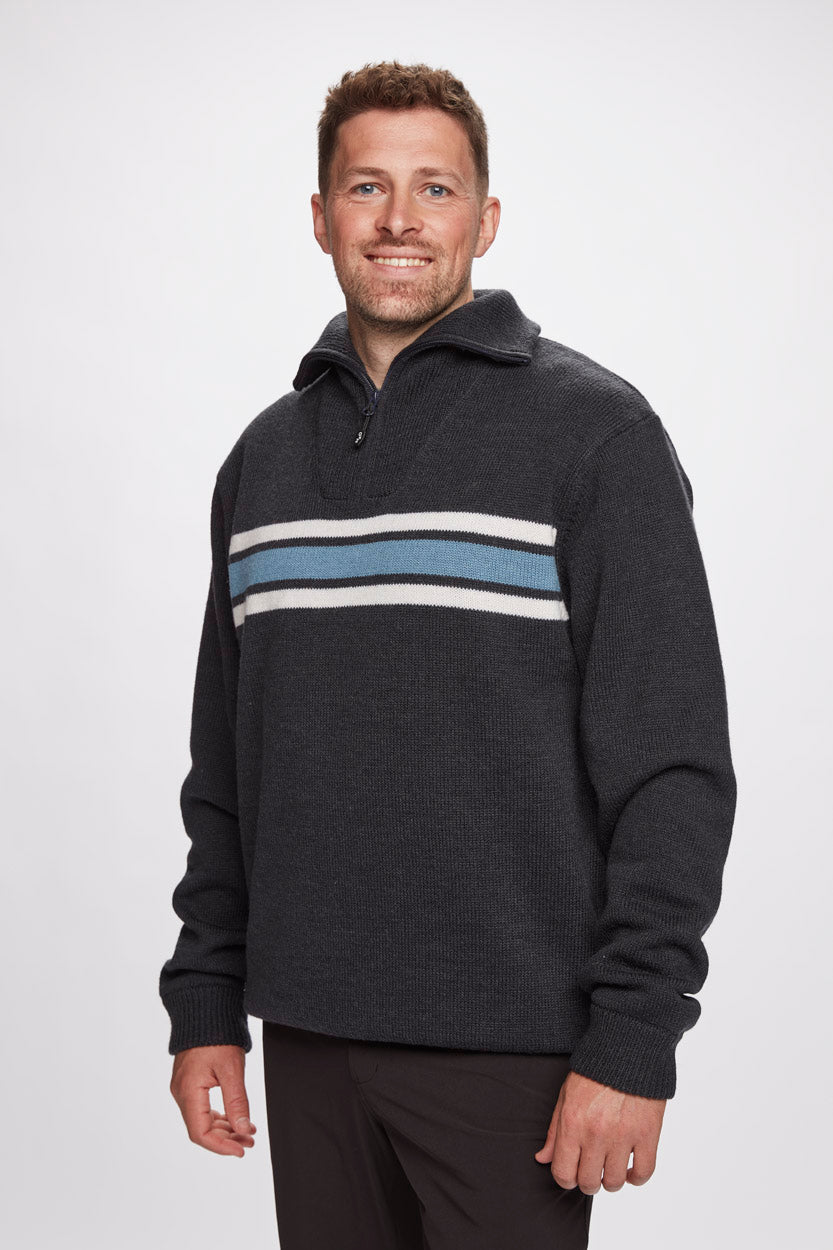 Icon Stripe Wind Knit striktrøje