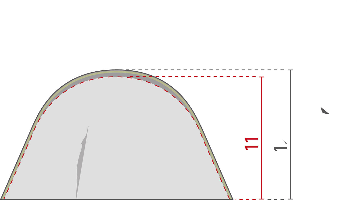 Vega 10.3, kuppeltelt med et rum