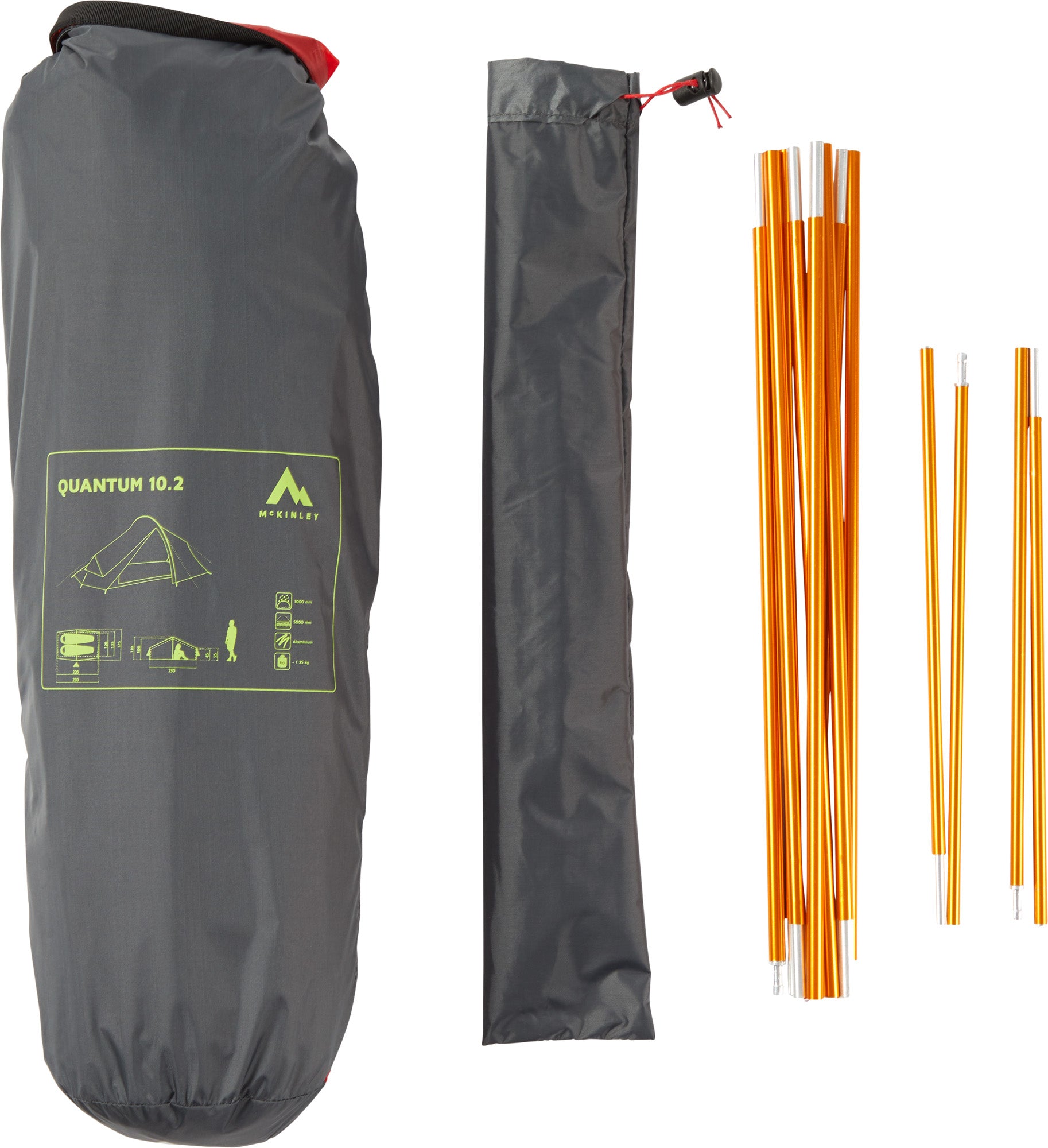 Quantum 10.2, kuppeltelt med et rum