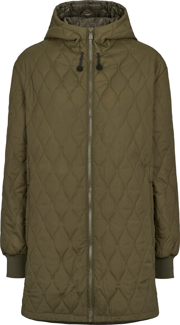 Line Hood Quilt jakke