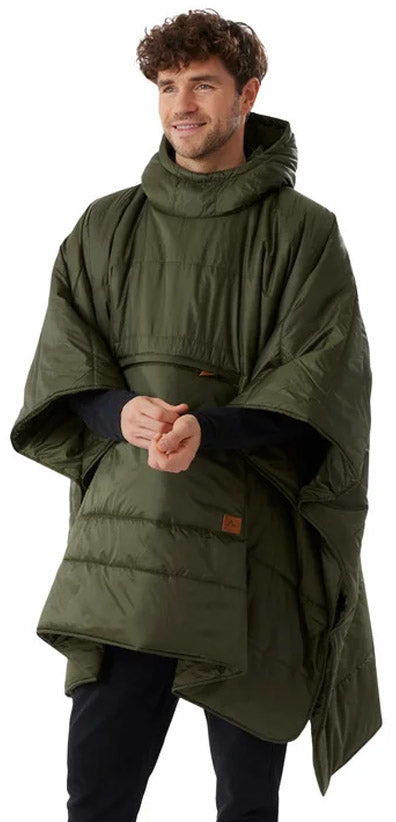 Packable Blanco Poncho