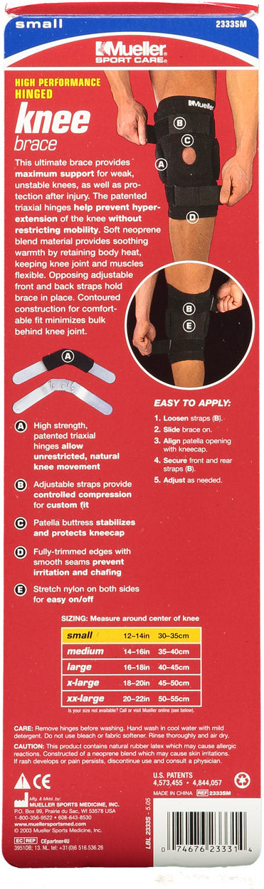 Knæbandage med skinne